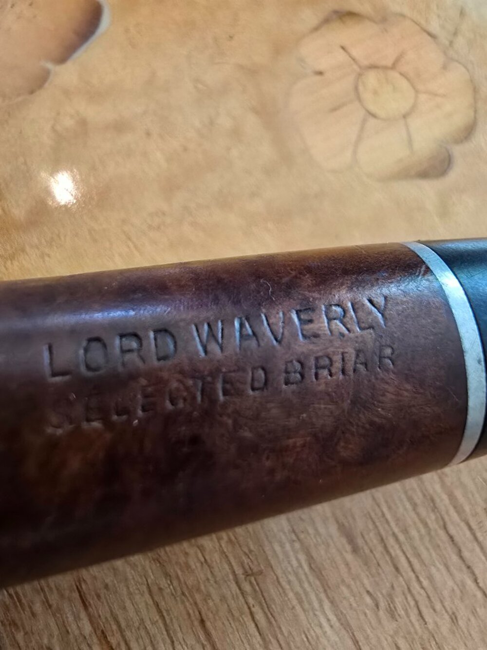 Lord Waverly - Selected Briar, Vintage Wood Pipe, Classic Bent Billiard - Picture 3 of 8